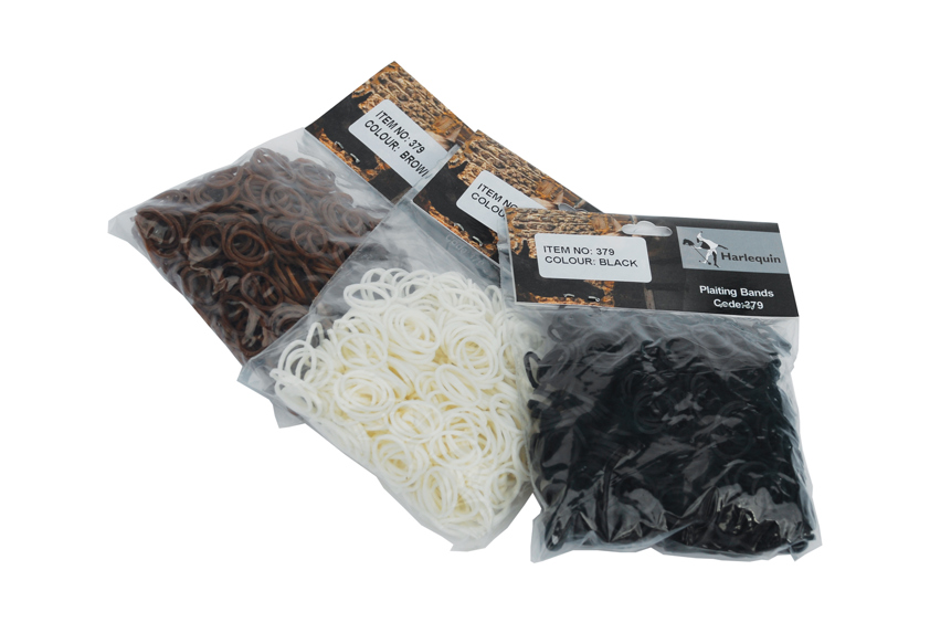 Black Harlequin Plaiting Bands