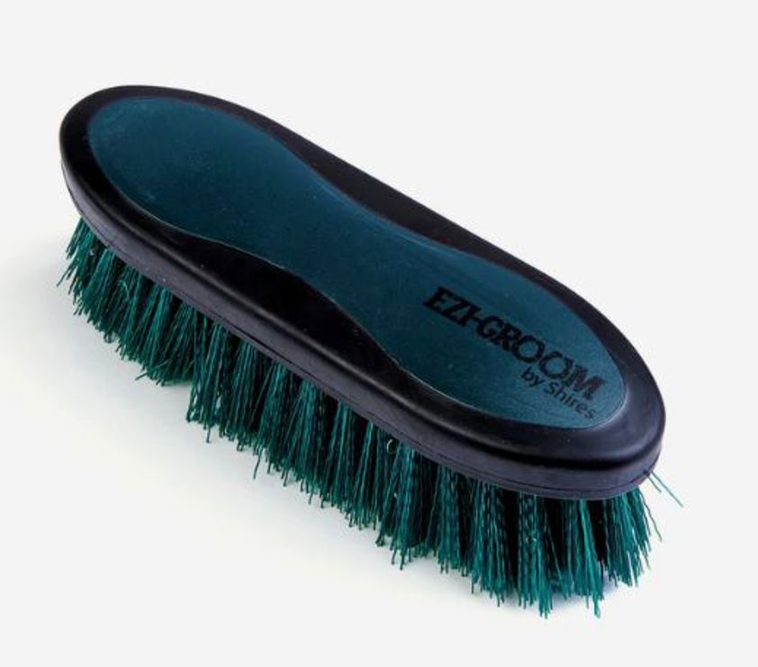 Forest Green Shires Ezi-Groom Dandy Brush