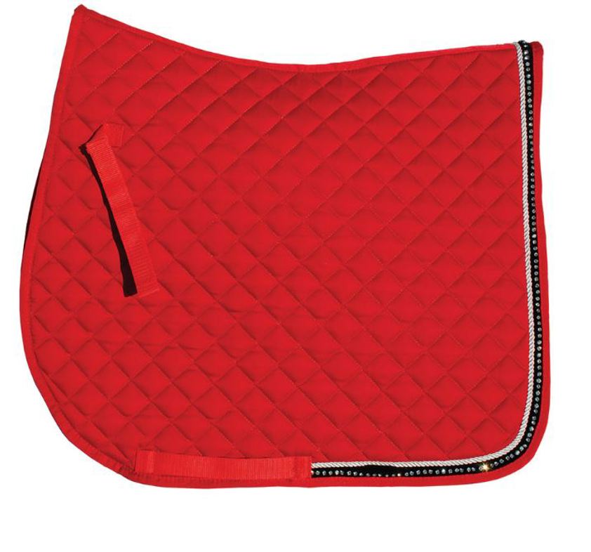 Red Rhinegold Diamante Saddlecloth