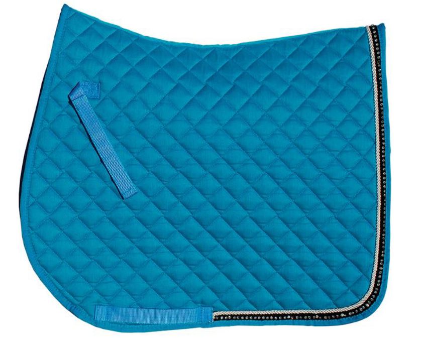 Turquoise Rhinegold Diamante Saddlecloth