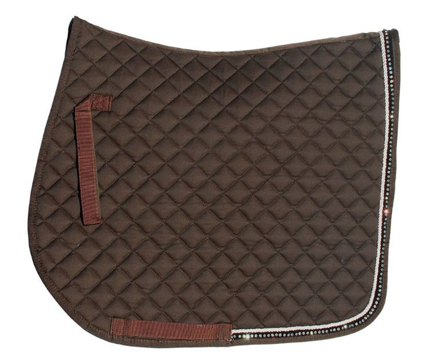Brown Rhinegold Diamante Saddlecloth
