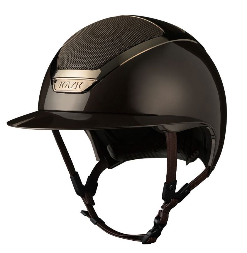 Espresso Brown Kask Star Lady Pure Shine Riding Helmet