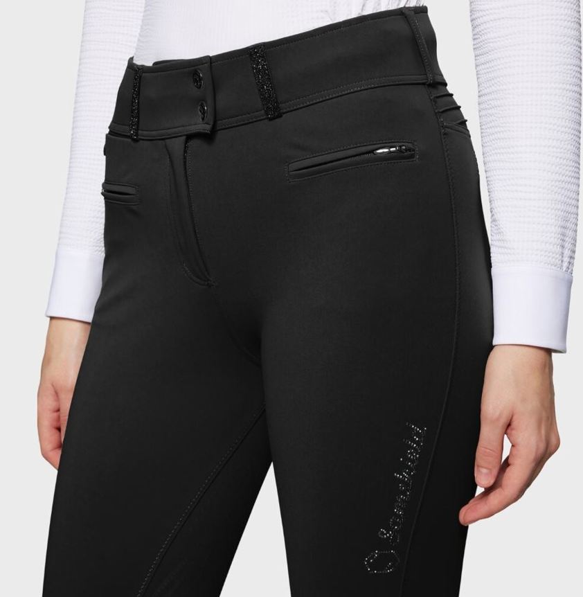 Black Samshield Claranova Breeches - Full Grip