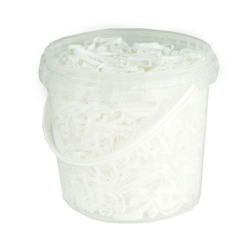 Clear Horze Silicone Plaiting Bands (Tub)