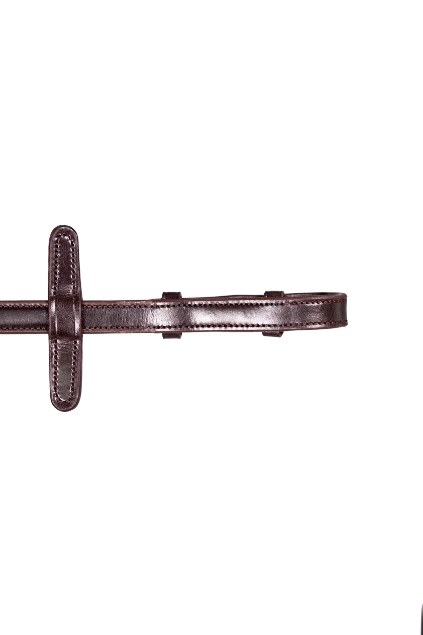 Brown Henry James V-Grip Rubber Reins with Stoppers