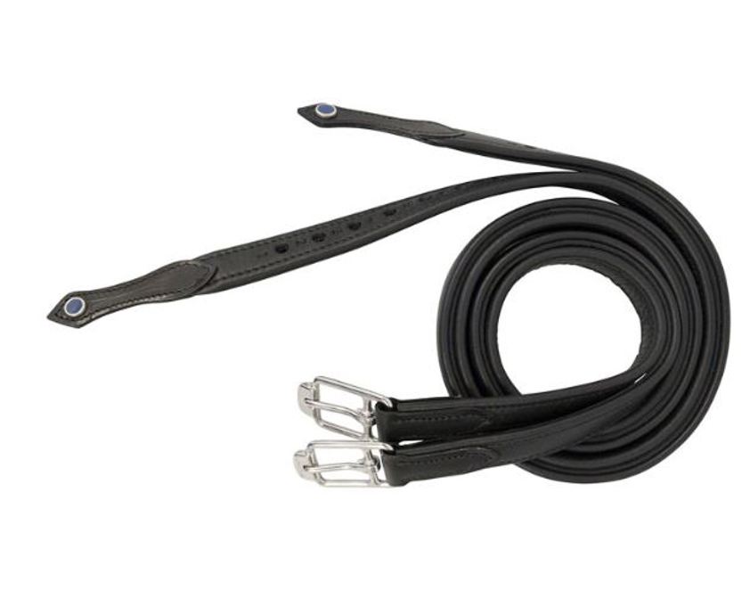 Black Stubben Stirrup Leathers de Luxe