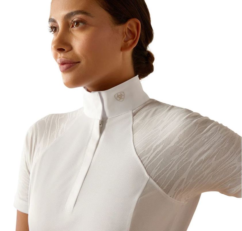White Ariat Aptos Vent 2.0 Show Shirt