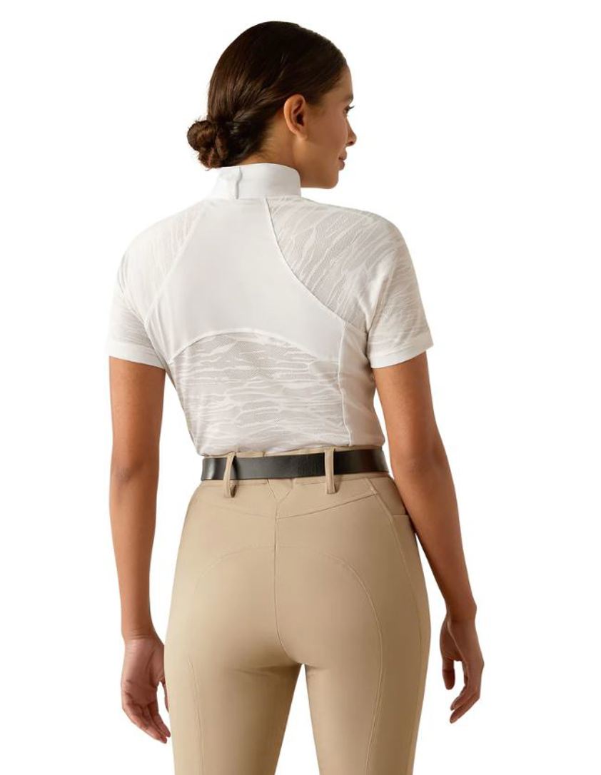 White Ariat Aptos Vent 2.0 Show Shirt