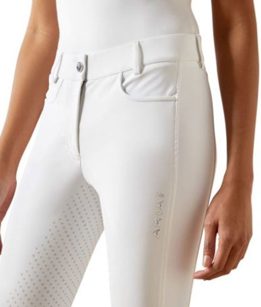 White Ariat Tri Factor NT Full Seat Breech