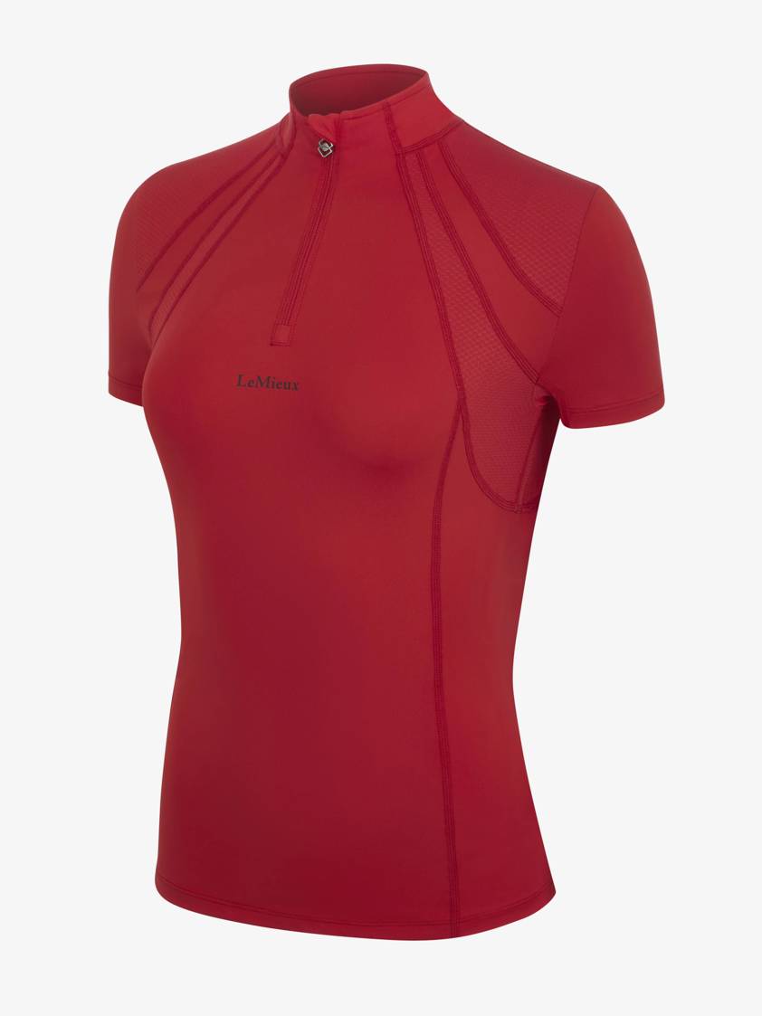 Chilli Red LeMieux Mia Mesh Short Sleeve Baselayer