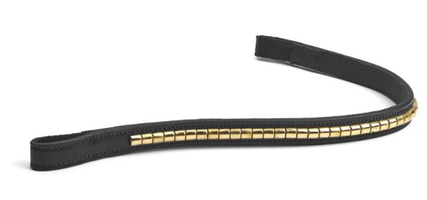 Black/Brass Clincher Browband