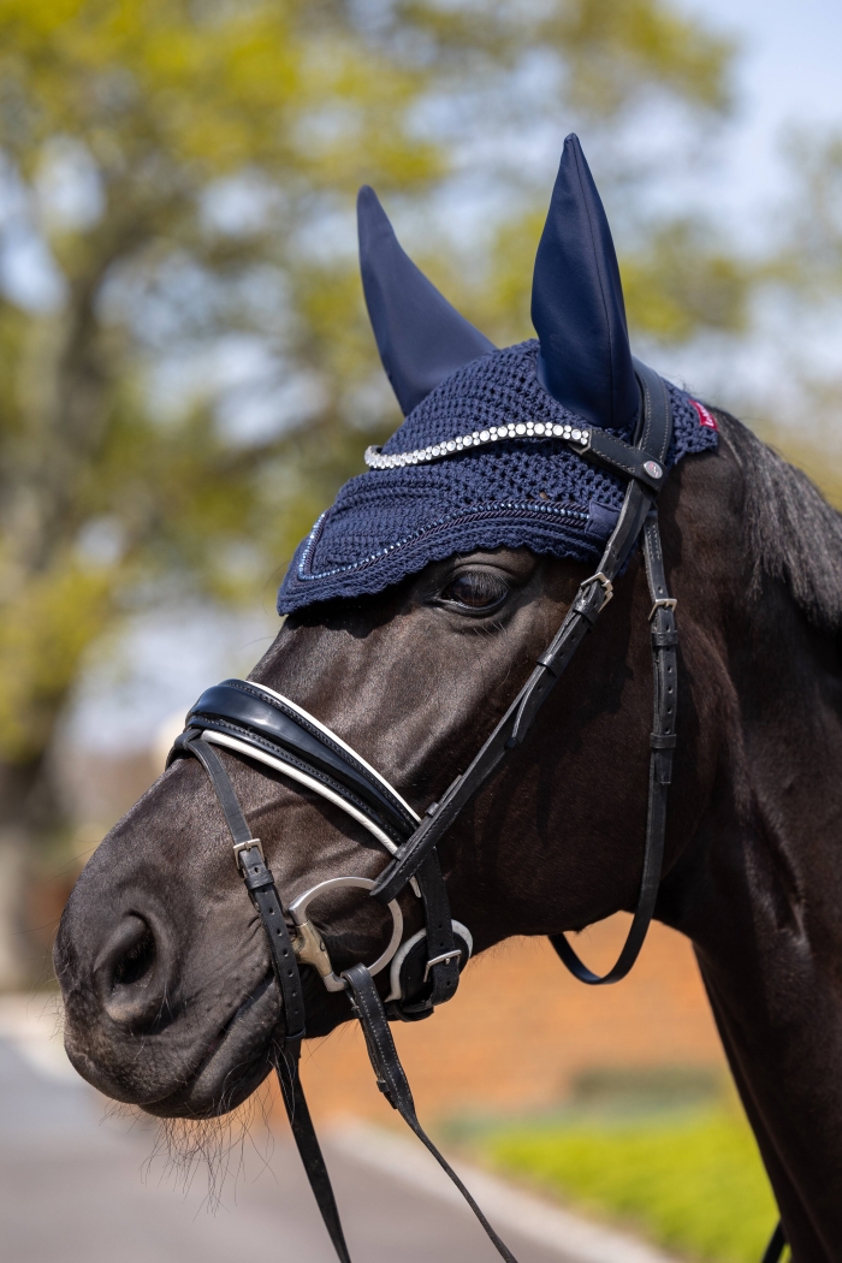 Navy/Silver LeMieux Diamonte Fly Hood