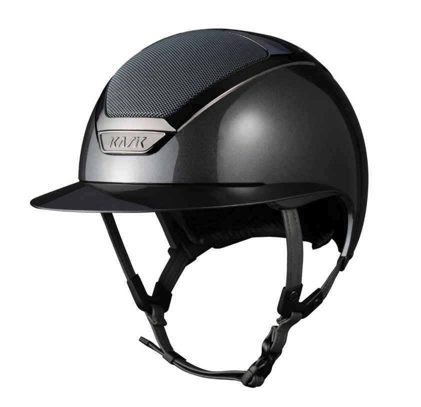 Anthracite Kask Star Lady Pure Shine Riding Helmet - Shell 1
