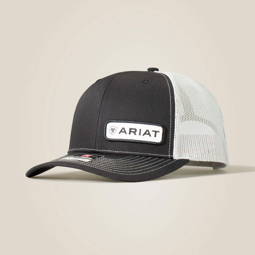 Black/Grey Ariat Mesh Snap Back Cap