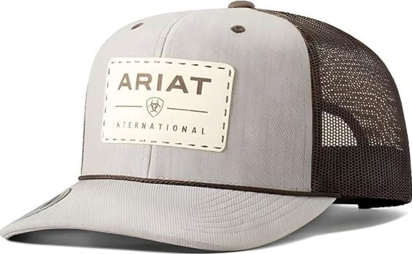 Black/Grey Ariat Mesh Snap Back Cap