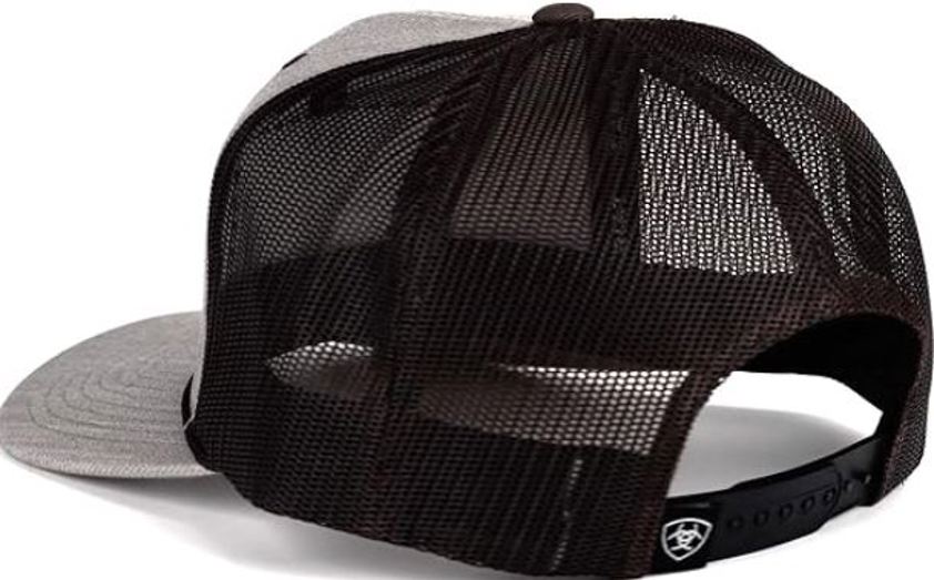 Black/Grey Ariat Mesh Snap Back Cap