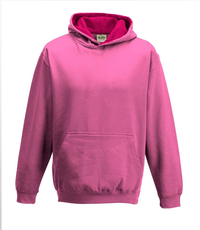 Hot Pink AWDis Kids Hoodie