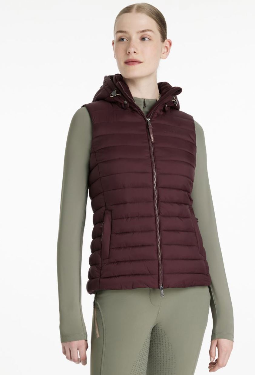 Damson LeMieux Rose Hooded Puffer Gilet