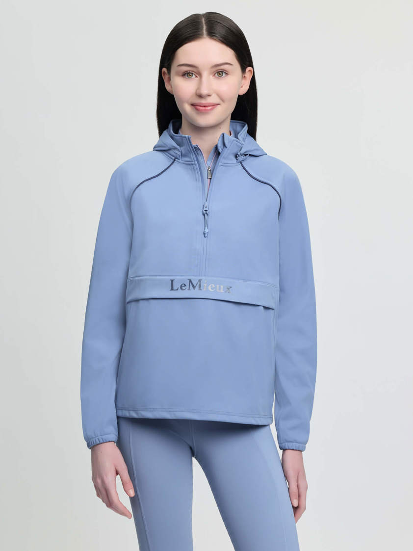 Powder Blue LeMieux Young Rider Paige Quarter Zip Waterproof Jacket