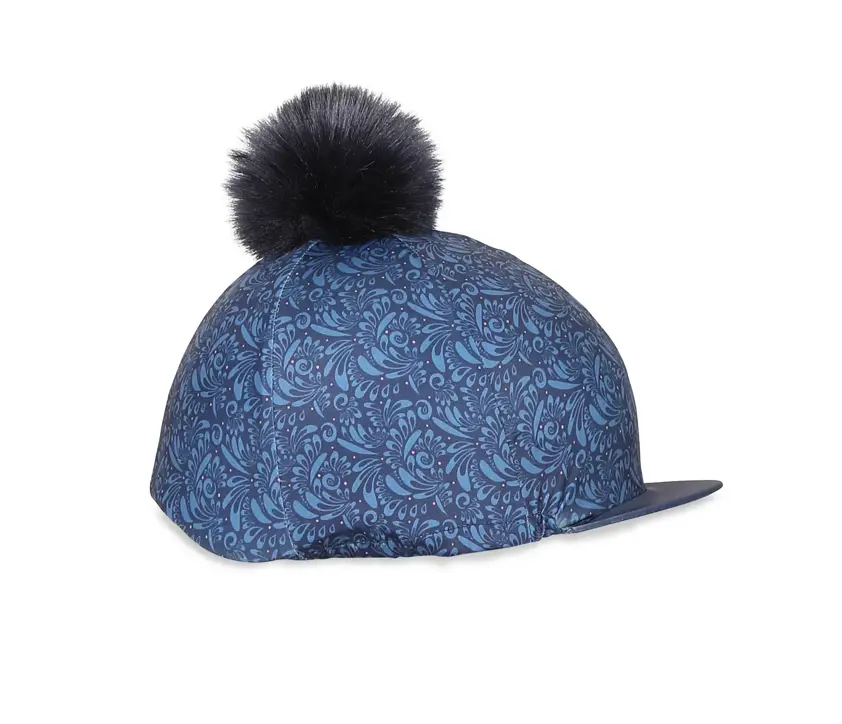 Navy Paisley Aubrion Hyde Park Hat Cover