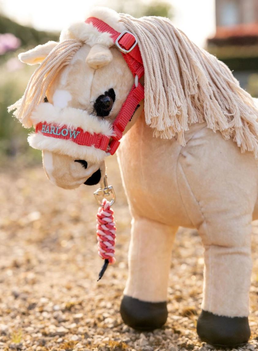 Coral Crush LeMieux Harlow Toy Pony Headcollar & Leadrope