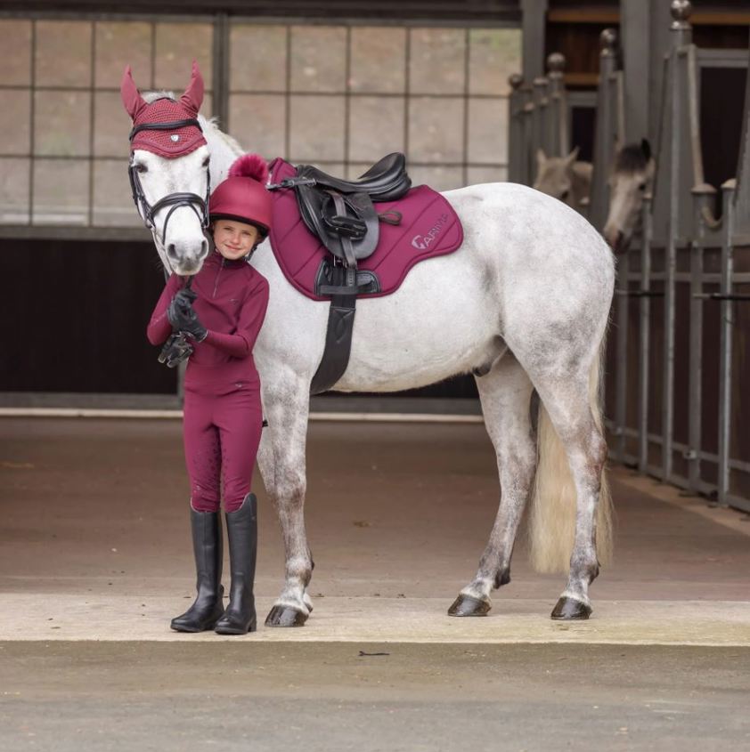 Black Cherry Aubrion Eltar Base Layer - Young Rider