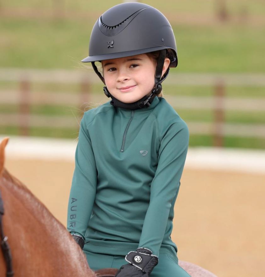 Green Aubrion Eltar Base Layer - Young Rider