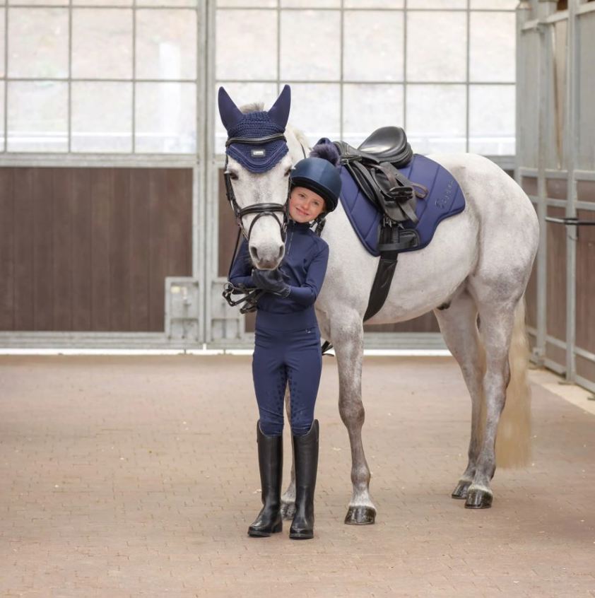 Navy Aubrion Eltar Base Layer - Young Rider