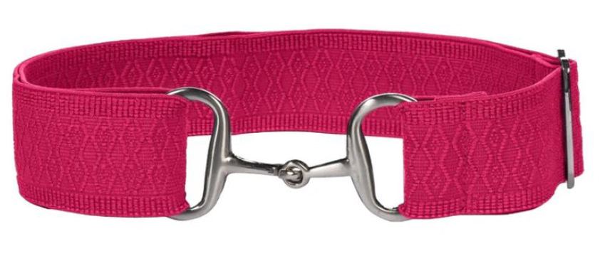 Pink Claire Elastic Snaffle Belt