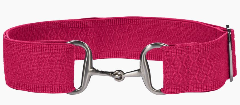 Pink Claire Elastic Snaffle Belt