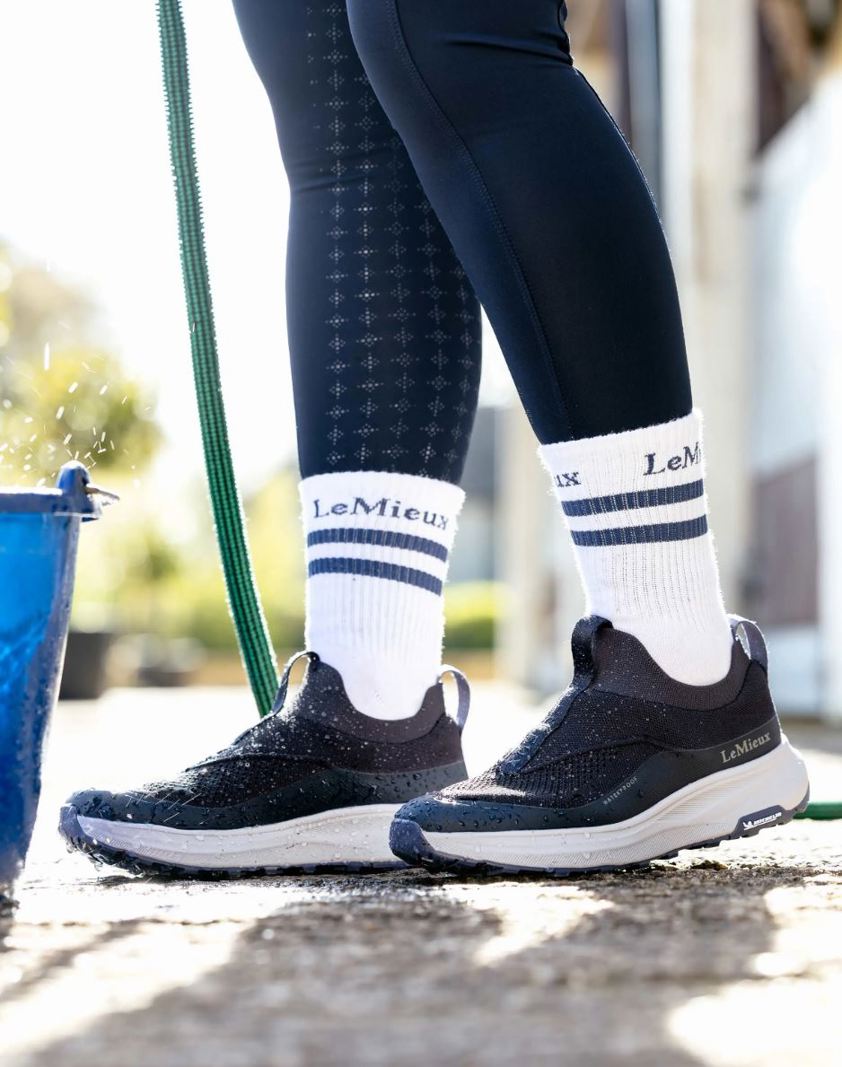 Navy LeMieux Kanta Slip On Waterproof Trainer