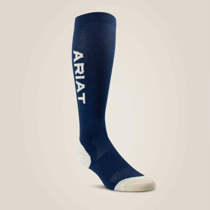 Navy/Summer Sand Ariat Tek Performance Socks