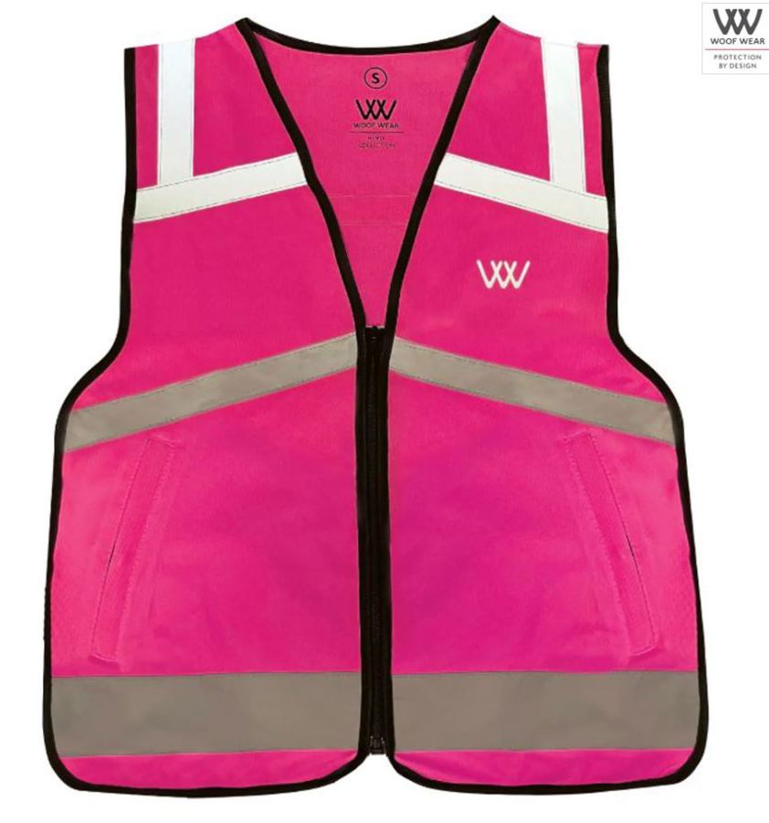 Pink Woof Wear Hi Vis Riding Vest