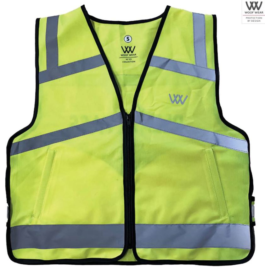 Yellow Woof Wear Hi Vis Riding Vest