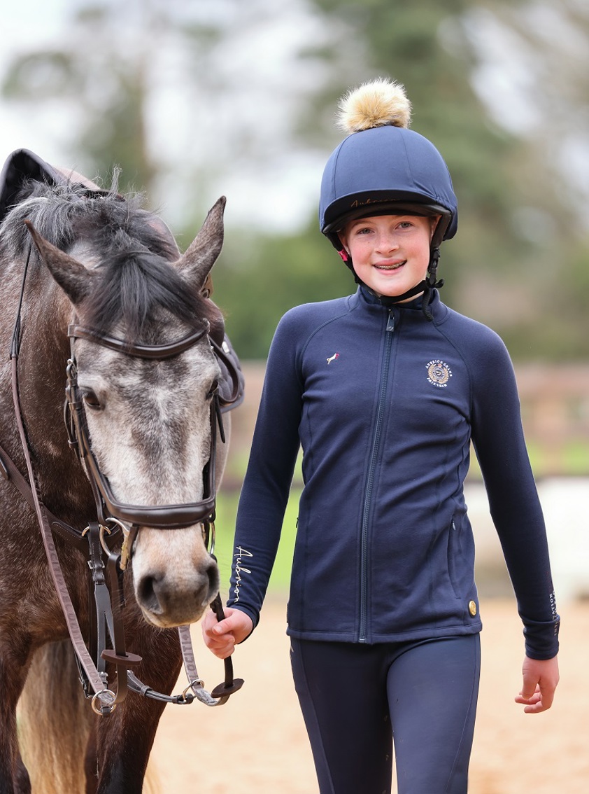 Navy Aubrion Young Rider Team Midlayer