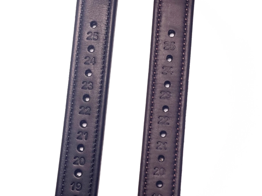 Black Henry James Precision Calfskin Stirrup Leathers