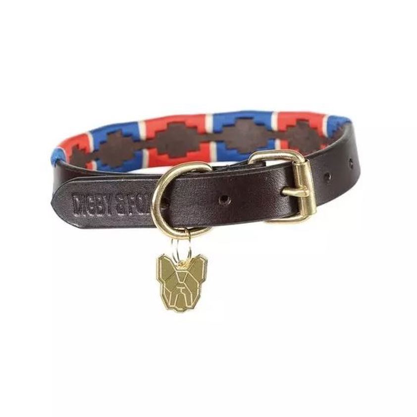 NVY/RED Digby & Fox Drover Polo Dog Collar