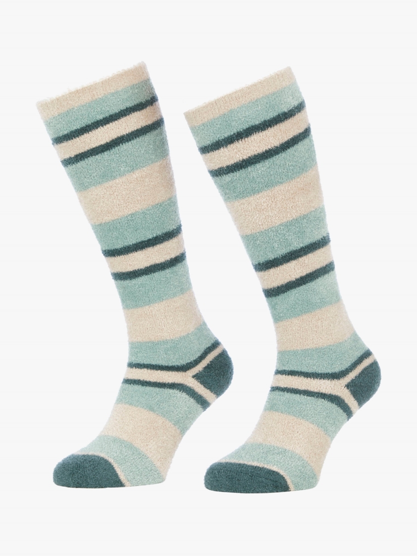 Petrol Stripes LeMieux Junior Fluffies Socks