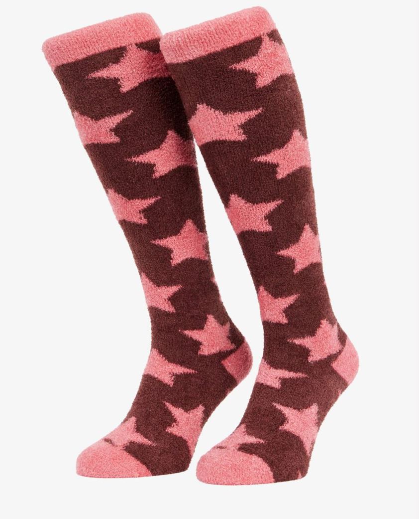Damson Stars LeMieux Junior Fluffies Socks