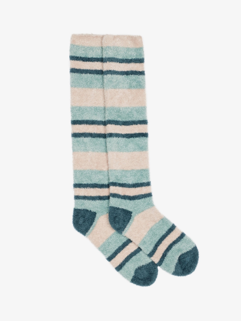 Petrol Stripes LeMieux Junior Fluffies Socks