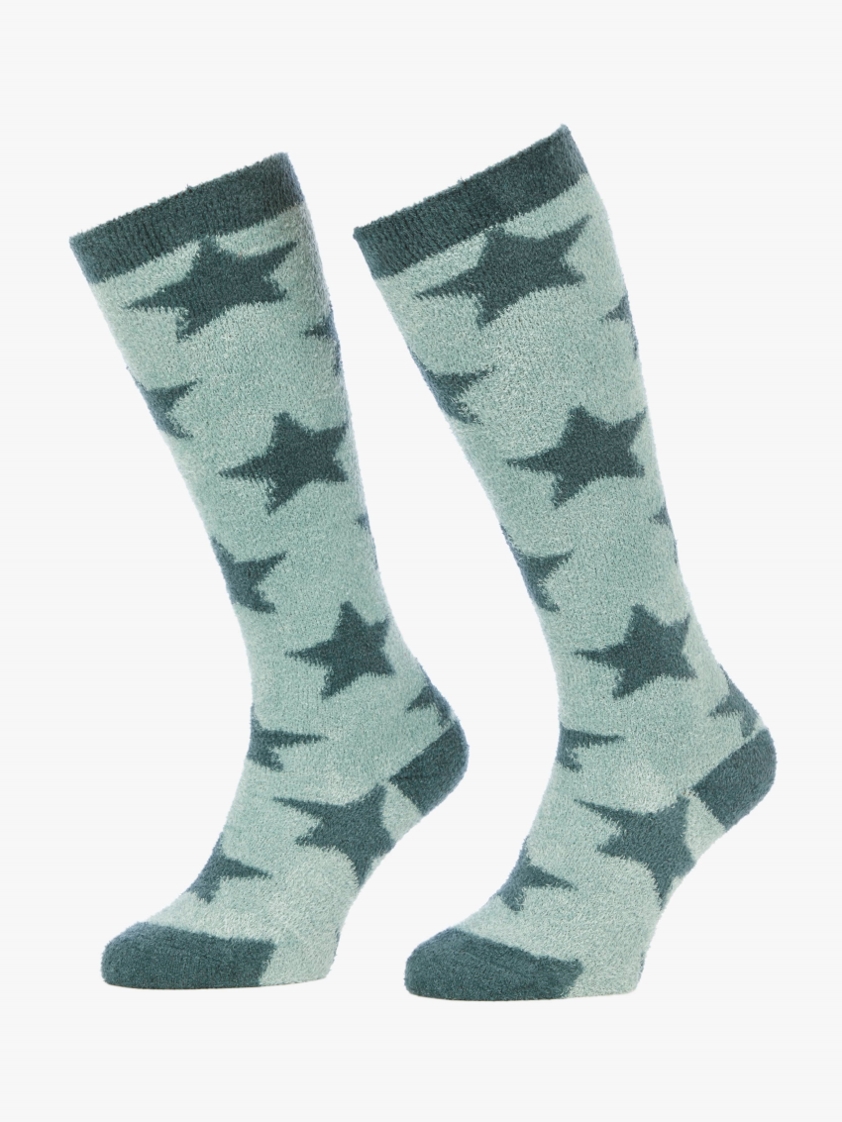 Petrol Stars LeMieux Junior Fluffies Socks