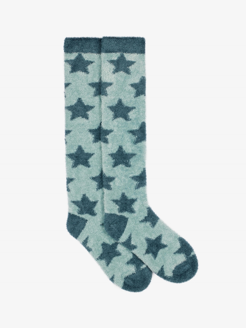 Petrol Stars LeMieux Junior Fluffies Socks