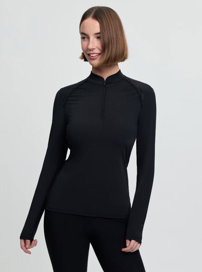 Black LeMieux Brilliance Heyden Lightweight Base Layer