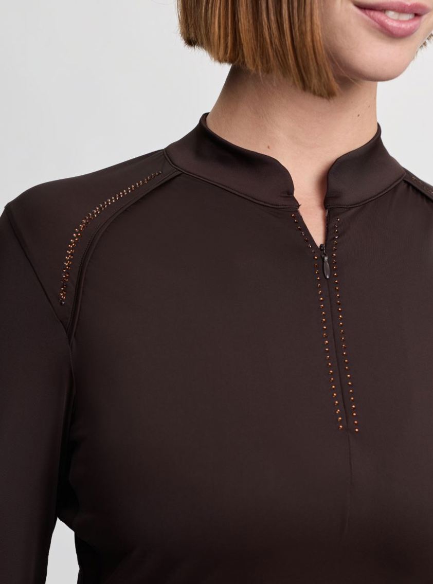 Espresso LeMieux Brilliance Heyden Lightweight Base Layer