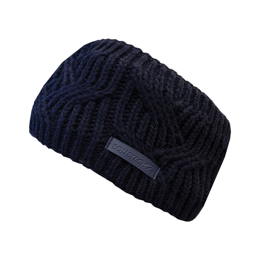 Navy Vortex Knit Headband
