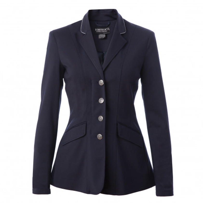 Navy/Silver Equetech Jersey Deluxe Show Jacket
