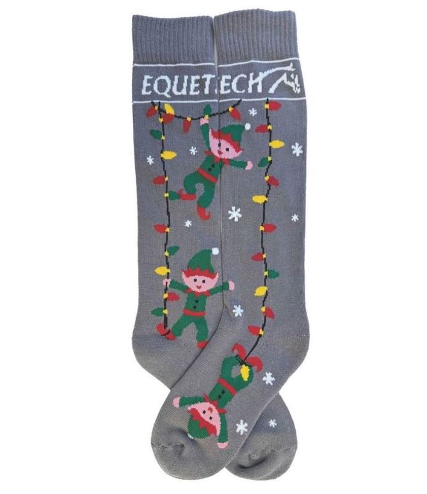 Grey Equetech Junior Cheeky Elf Riding Socks (2 pairs)