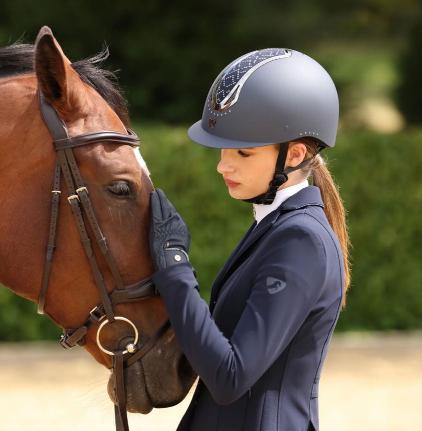 Navy Karben Sonic GXY Riding Hat - Small Sizes