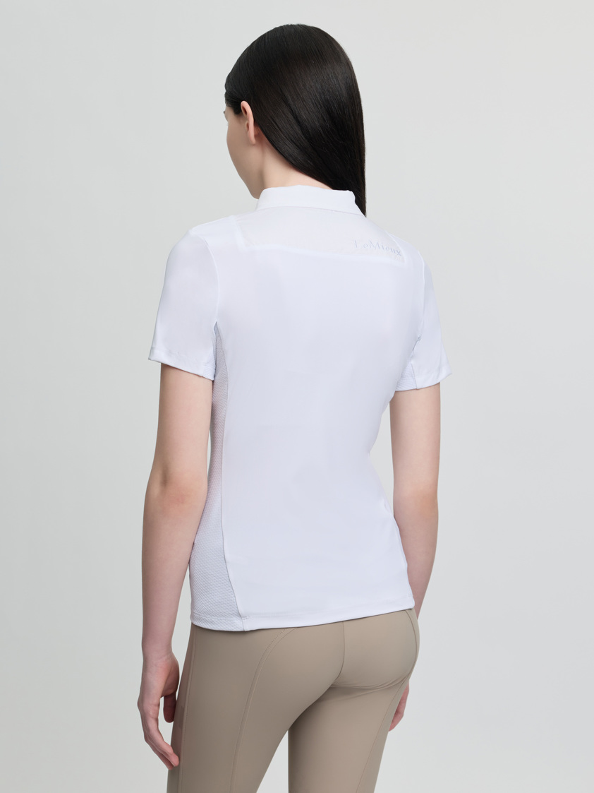 White LeMieux Junior Short Sleeve Primrose Show Shirt