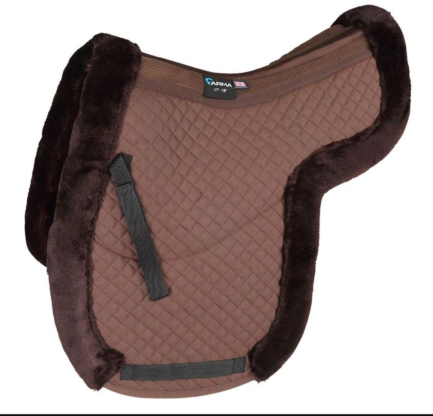 Brown ARMA Fully Lined Numnah